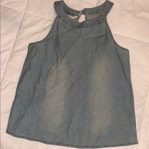 Small women’s jean tank top